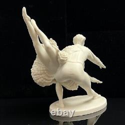 Vintage 1977 Franklin Porcelain The Royal Ballet Sculpture Swan Lake 10x8