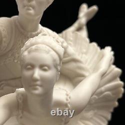 Vintage 1977 Franklin Porcelain The Royal Ballet Sculpture Swan Lake 10x8