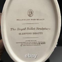 Vintage 1977 Franklin Porcelain The Royal Ballet Sculpture Swan Lake 10x8