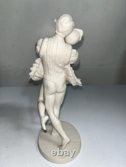 Vintage 1977 Franklin Porcelain The Royal Ballet Sculpture Swan Lake 9.5 Tall