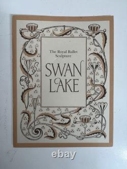 Vintage 1977 Franklin Porcelain The Royal Ballet Sculpture Swan Lake 9.5 Tall