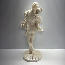 Vintage 1977 Franklin Porcelain The Royal Ballet Sculpture Swan Lake 9.5 Tall