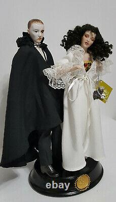 Vintage 1986 Franklin Mint Phantom Of The Opera Porcelain Heirloom Dolls RARE