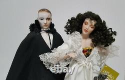 Vintage 1986 Franklin Mint Phantom Of The Opera Porcelain Heirloom Dolls RARE