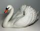 Vintage 1986 The Franklin Mint Royal Swan Bisque Porcelain Swan Sculpture 11 in