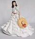 Vintage 1987 Franklin Mint Vivien Leigh Scarlett O'Hara Porcelain Figurine Dress