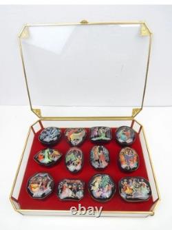 Vintage 1988 Porcelain Music Boxes Franklin Mint Russian Ballet Set of 12