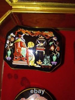 Vintage 1988 Porcelain Music Boxes Franklin Mint Russian Ballet Set of 12