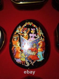 Vintage 1988 Porcelain Music Boxes Franklin Mint Russian Ballet Set of 12