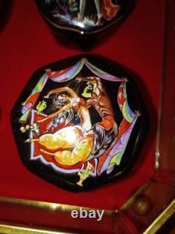 Vintage 1988 Porcelain Music Boxes Franklin Mint Russian Ballet Set of 12