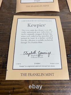 Vintage 1990 Franklin Mint Kewpie LOT Of 5 Figurine 4 1/2 Tall NIB