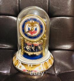 Vintage (1990's) Franklin Mint Americana Carousel Anniversary Clock