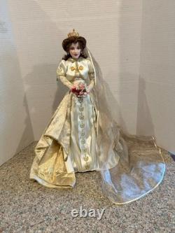 Vintage 1998 Franklin Mint Heirloom Faberge Sonya Fall Bride Porcelain Doll