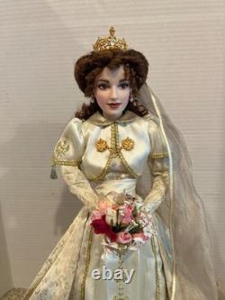 Vintage 1998 Franklin Mint Heirloom Faberge Sonya Fall Bride Porcelain Doll