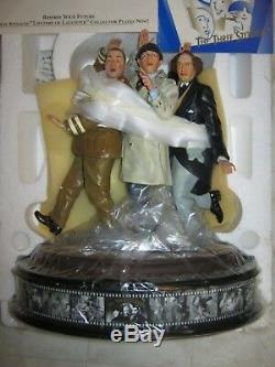 Vintage 1999 The Franklin Mint Three Stooges YOU NAZI SPY Porcelain Statue NEW