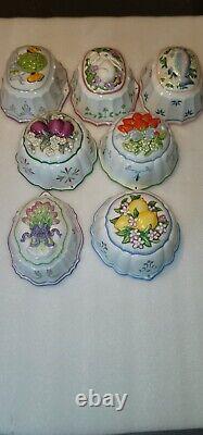 Vintage 7 Franklin Mint Le Cordon Bleu Decorative Jello Molds