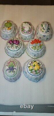 Vintage 7 Franklin Mint Le Cordon Bleu Decorative Jello Molds