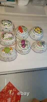 Vintage 7 Franklin Mint Le Cordon Bleu Decorative Jello Molds