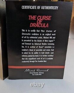 Vintage FRANKLIN MINT The CURSE Of DRACULA SCULPTURE BY MIKE HILL BELA LUGOSI