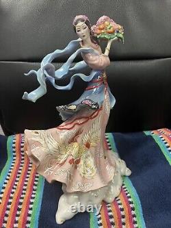 Vintage Fine Porcelain Figurine Hand Decorated Maku -Caroline Young A2360 Lim Ed