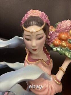 Vintage Fine Porcelain Figurine Hand Decorated Maku -Caroline Young A2360 Lim Ed
