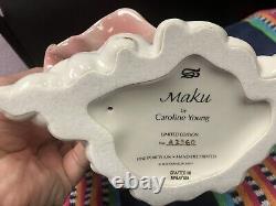 Vintage Fine Porcelain Figurine Hand Decorated Maku -Caroline Young A2360 Lim Ed