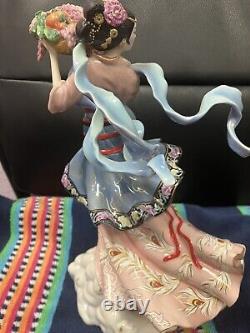 Vintage Fine Porcelain Figurine Hand Decorated Maku -Caroline Young A2360 Lim Ed