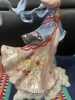 Vintage Fine Porcelain Figurine Hand Decorated Maku -Caroline Young A2360 Lim Ed