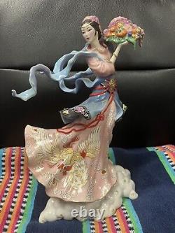 Vintage Fine Porcelain Figurine Hand Decorated Maku -Caroline Young A2360 Lim Ed