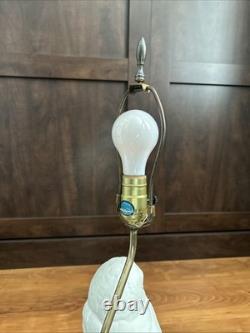 Vintage Fine Porcelain Franklin Mint Table Lamp The Snowy Owl By Raymond Watson