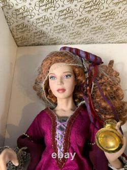 Vintage Franklin Mint Doll Morgan Le Fay Queen Red Head Curls Heirloom COA Box