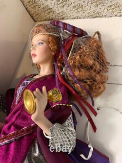 Vintage Franklin Mint Doll Morgan Le Fay Queen Red Head Curls Heirloom COA Box