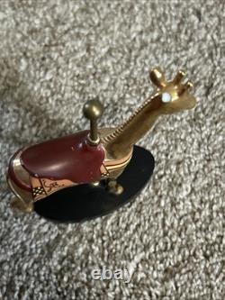 Vintage Franklin Mint Golden Carousel With Display Stand. Various Animals