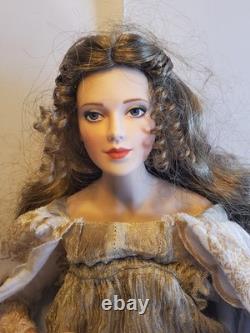 Vintage Franklin Mint Heirloom Guinevere Queen of Camelot Porcelain Doll 17 inch