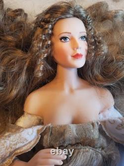 Vintage Franklin Mint Heirloom Guinevere Queen of Camelot Porcelain Doll 17 inch