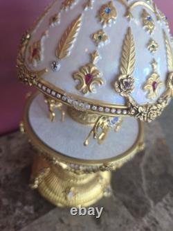Vintage Franklin Mint House of Faberge Imperial Carousel Egg Musical
