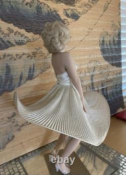 Vintage Franklin Mint Marylin Monroe Porcelain Doll Seven Year Itch With Box