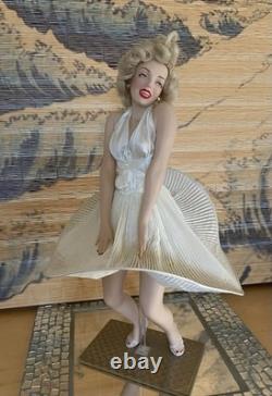 Vintage Franklin Mint Marylin Monroe Porcelain Doll Seven Year Itch With Box