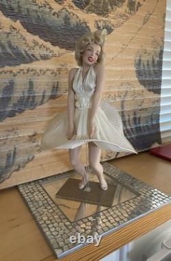 Vintage Franklin Mint Marylin Monroe Porcelain Doll Seven Year Itch With Box