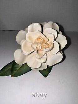 Vintage Franklin Mint Porcelain Cape Jasmine Gardenia Figurine