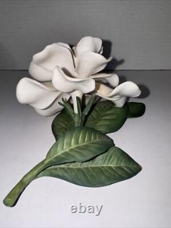 Vintage Franklin Mint Porcelain Cape Jasmine Gardenia Figurine