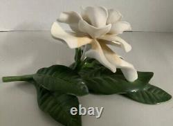 Vintage Franklin Mint Porcelain Cape Jasmine Gardenia Figurine