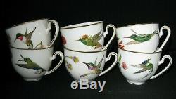 Vintage Franklin Mint Porcelain Hummingbirds of the World Tea Cup & Saucer Sets