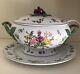 Vintage Franklin Mint Porcelain Soupiere Provencal Le Cordon Bleu Soup Tureen