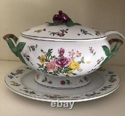 Vintage Franklin Mint Porcelain Soupiere Provencal Le Cordon Bleu Soup Tureen