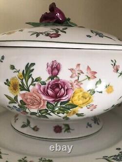 Vintage Franklin Mint Porcelain Soupiere Provencal Le Cordon Bleu Soup Tureen