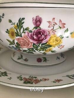 Vintage Franklin Mint Porcelain Soupiere Provencal Le Cordon Bleu Soup Tureen