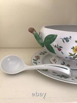 Vintage Franklin Mint Porcelain Soupiere Provencal Le Cordon Bleu Soup Tureen