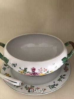 Vintage Franklin Mint Porcelain Soupiere Provencal Le Cordon Bleu Soup Tureen