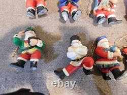 Vintage Franklin Mint Santa Around the World Ornaments Set of 18 Original Box